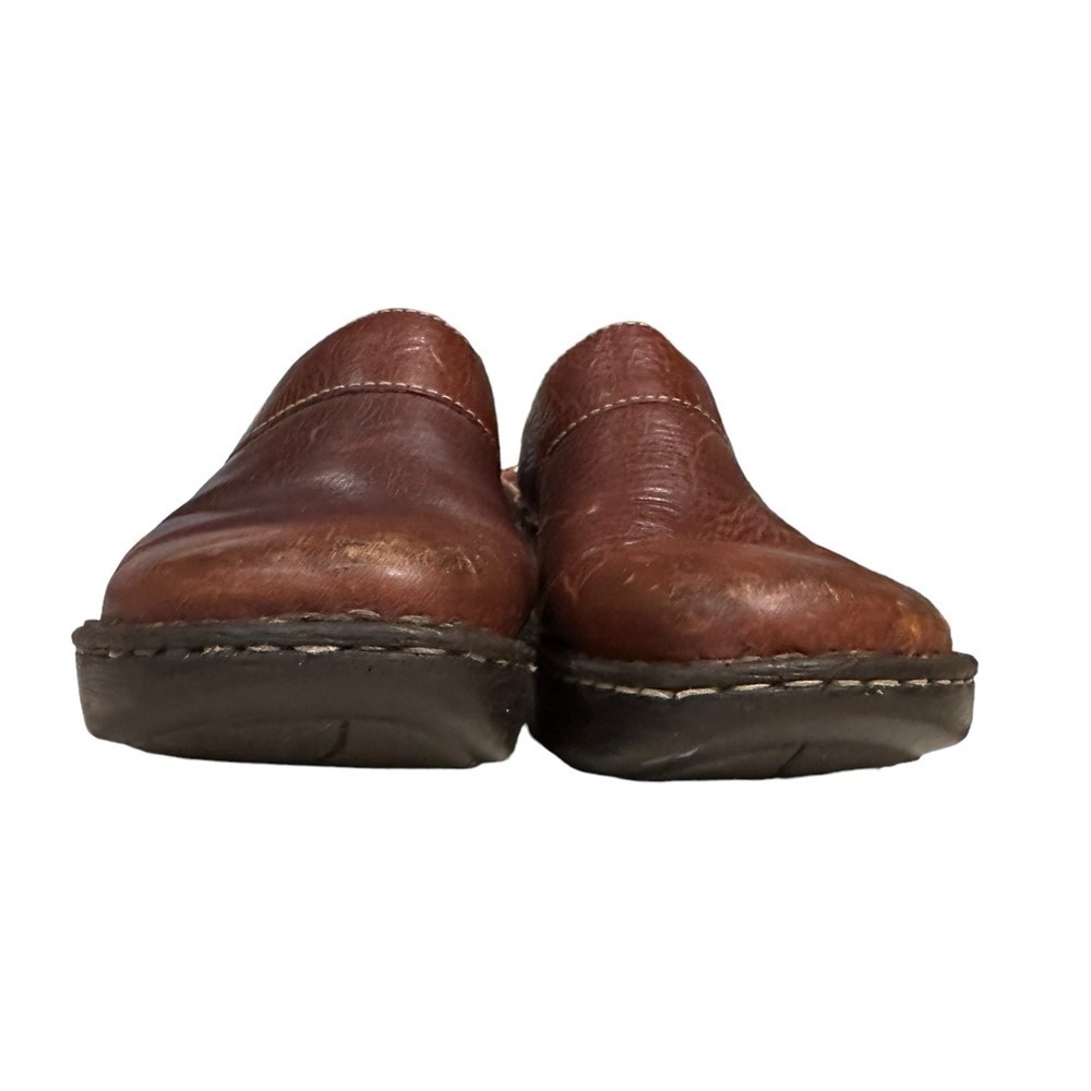 Born Women’s Brown Leather Clogs Size 8​​​​​​ - Picture 4 of 11
